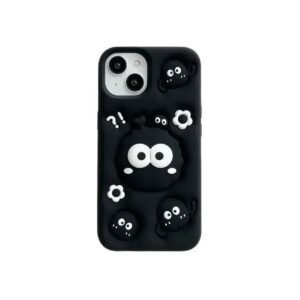 Cartoon Black Briquet 3D Silicone Case