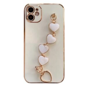 Soft TPU Case With Loving Heart Chain