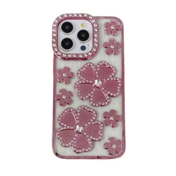 3D Diamond Plum Blossom Flower Case