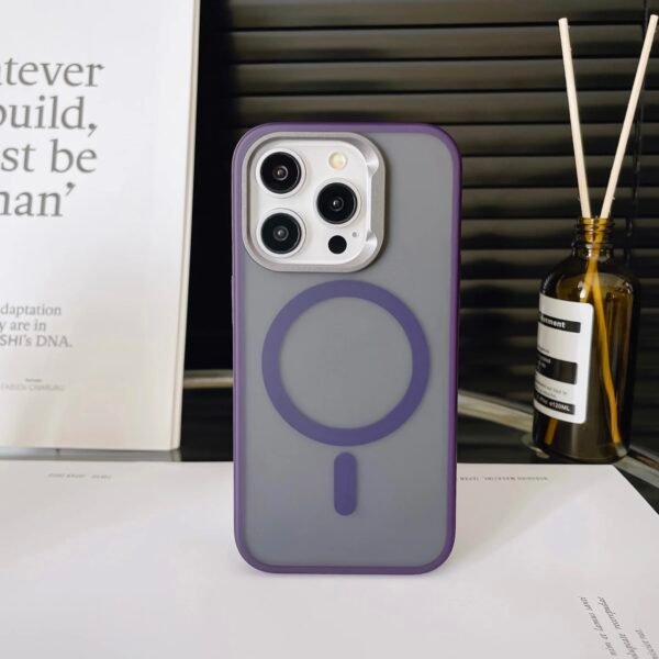 Purple 2-in-1 Frosted Anti-Scratch Magnetic Case