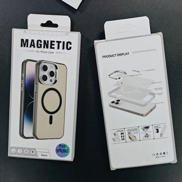 Transparent 2-in-1 Frosted Anti-Scratch Magnetic Case