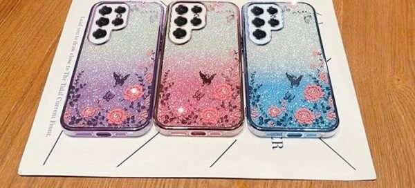 3 Fashion Glitter 2 in 1 Flower Cases